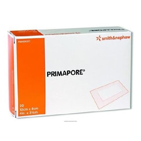 Smith & Nephew Smith & Nephew 70172101 White Primapore Adhesive Dressing; 4 x 3 in. 370204_EA